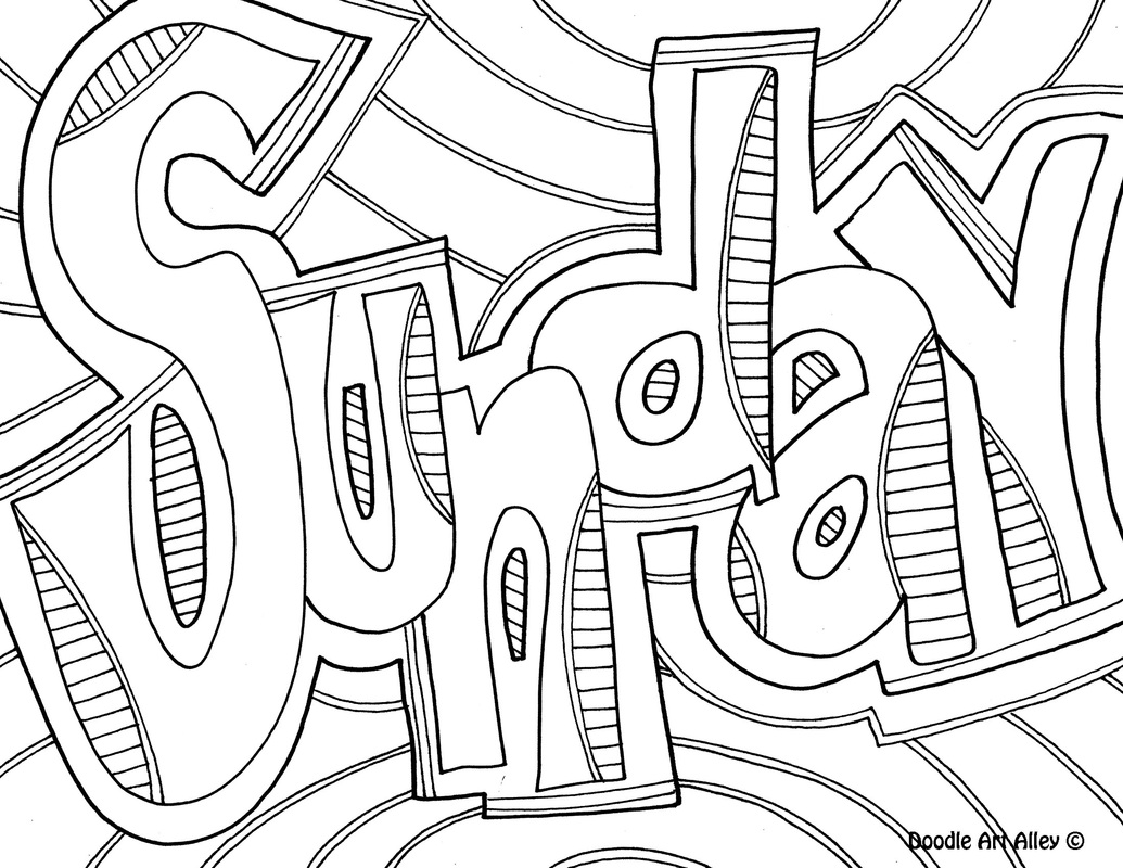Sunday Coloring Page