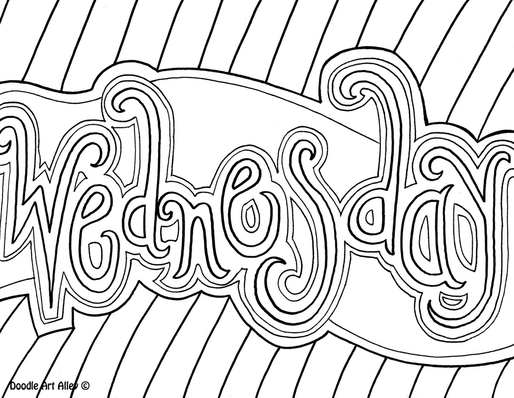 Wednesday Coloring Page