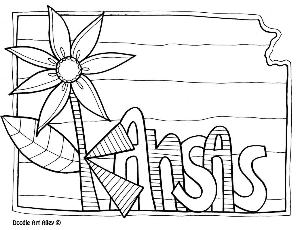 kansas state coloring pages - photo #38