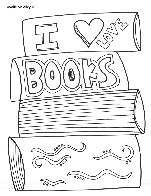 Year Coloring Pages Printables Classroom Doodles Love Books Page Kindergarten