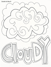 Weather Coloring Pages - Classroom Doodles