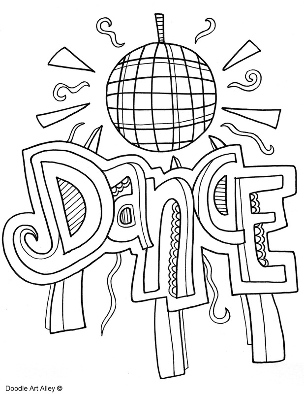 Free Printable Dance Coloring Pages