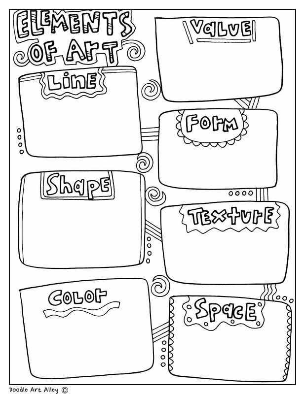 Elements Of Art Classroom Doodles
