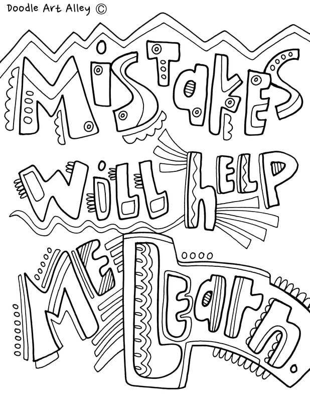 Growth Mindset Coloring Pages Classroom Doodles