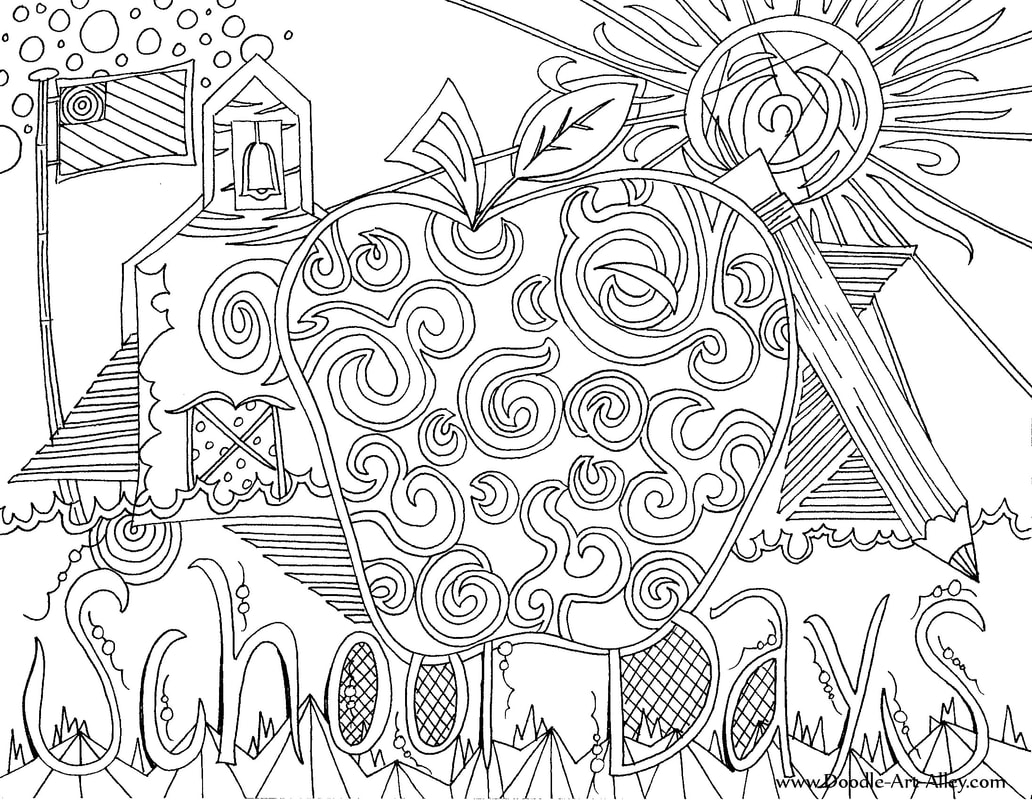 School Days Coloring Page