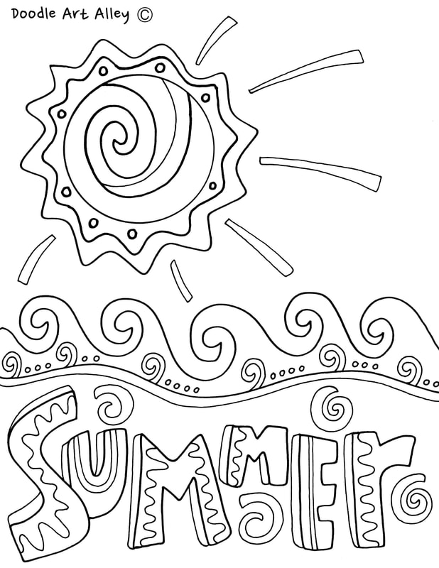 Summer Coloring Pages & Printables - Classroom Doodles