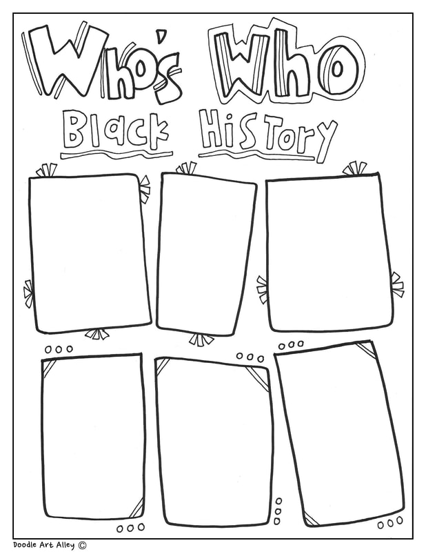 Black History Month Printables Classroom Doodles