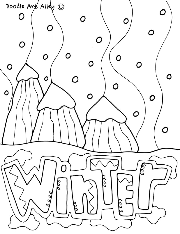 Winter Coloring Pages & Printables Classroom Doodles