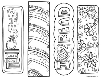 Best 10+ Printable Bookmarks To Color For Kids - And Adults, too!