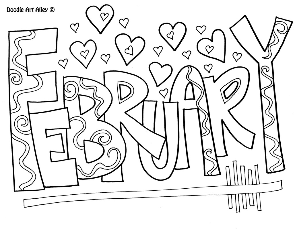 Months of the Year Coloring Pages   Classroom Doodles