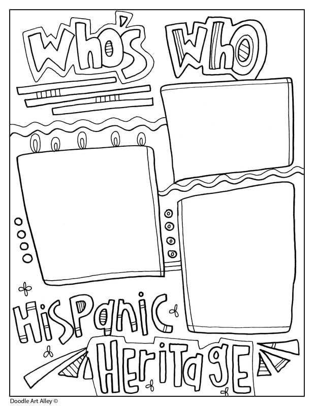 Hispanic Heritage Month Classroom Doodles